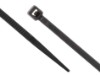 Picture of 6 Inch Black Nylon Cable Ties - 100 Pack, UV Resistant, UL 94V-2, 18 Lbs Tensile Strength