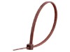 Picture of 6 Inch Brown Nylon Cable Ties - 100 Pack, UL Compliant, 18 Lbs Tensile Strength