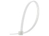 Picture of 6 Inch Natural Nylon Cable Ties - 100 Pack, UL Compliant, 18 Lbs Tensile Strength