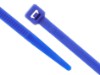 Picture of 6 Inch Blue Nylon Cable Ties - 100 Pack, 40 Lbs Tensile Strength, UL Compliant