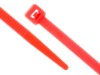 Picture of 6 Inch Red Nylon Cable Ties - 100 Pack, 40 Lbs Tensile Strength, UL Compliant