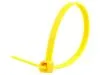 Picture of 6 Inch Yellow Nylon Cable Ties - 100 Pack, 40 Lbs Tensile Strength, UL Compliant