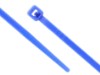 Picture of 8 Inch Blue Nylon Cable Ties - 100 Pack, 18 Lbs Tensile Strength, UL Compliant