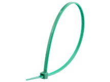 Picture of 8 Inch Green Mini Cable Ties - 100 Pack, Nylon, UL Compliant, 18 Lbs Tensile Strength