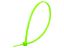 Picture of 8 Inch Neon Green Mini Cable Ties - 100 Pack, Nylon, UL Compliant, 18 Lbs Strength