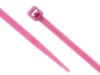 Picture of 8 Inch Purple Mini Cable Ties - 100 Pack, Nylon, UL 94V-2, RoHS, 18 Lbs, 2 Inch Bundle