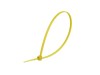 Picture of 8 Inch Yellow Mini Cable Ties - 100 Pack, Nylon, UL Compliant