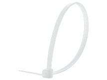 Picture of 8 Inch Natural Nylon Cable Ties - 100 Pack, 40 Lbs Tensile Strength, UL Compliant