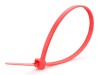 Picture of 8 Inch Red Nylon Cable Ties - 100 Pack, 40 Lbs Tensile Strength, UL Compliant