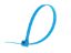 Picture of 8 Inch Fluorescent Blue Nylon Cable Ties - 100 Pack, 50 Lbs Tensile Strength, UL Compliant