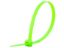 Picture of 8 Inch Fluorescent Green Nylon Cable Ties - 100 Pack, 50 Lbs Tensile Strength, UL Compliant