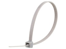 Picture of 8 Inch Gray Nylon Cable Ties - 100 Pack, 50 Lbs Tensile Strength, UL Compliant