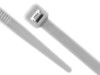 Picture of 8 Inch Gray Nylon Cable Ties - 100 Pack, 50 Lbs Tensile Strength, UL Compliant