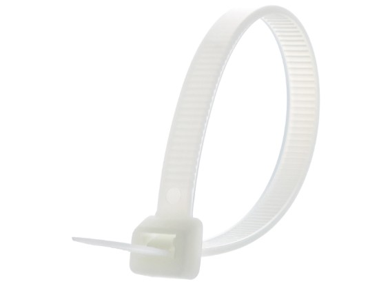 Picture of 8 Inch Natural Heavy Duty Nylon Cable Ties - 100 Pack