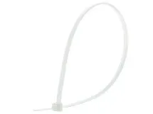 Picture of 11 Inch Natural Nylon Cable Ties - 100 Pack, 40 Lbs Tensile Strength, 2 Inch Max Bundle Diameter