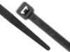 Picture of 11 7/8 Inch Black UV Cable Ties, 100 Pack, Nylon 6/6, 50 Lbs Tensile Strength, MIL-Spec, UL Rated