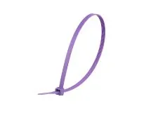 Picture of 11 Inch Purple Nylon Cable Ties - 100 Pack, 50 Lbs Tensile Strength, 3 Inch Max Bundle Diameter