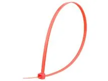 Picture of 11 7/8 Inch Red Nylon Cable Tie - 100 Pack