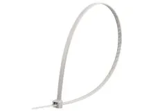 Picture of 14 Inch Gray Nylon Cable Ties - 100 Pack, 50 Lbs Tensile Strength, UL Compliant