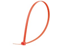 Picture of 14 Inch Orange Nylon Cable Ties - 100 Pack, 50 Lbs Tensile Strength