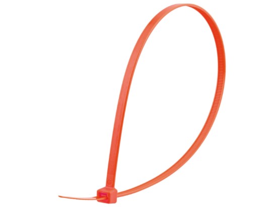 Picture of 14 Inch Orange Nylon Cable Ties - 100 Pack, 50 Lbs Tensile Strength