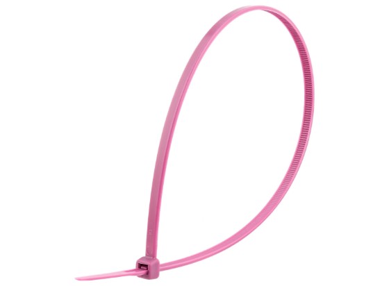 Picture of 14 Inch Purple Nylon Cable Ties - 100 Pack, 50 Lbs Tensile Strength, UL Compliant