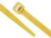 Picture of 14 Inch Yellow Nylon Cable Ties - 100 Pack, 50 Lbs Tensile Strength, UL Compliant