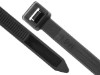 Picture of 15 Inch Black UV Heavy Duty Nylon Cable Ties - 100 Pack, 120 Lbs Tensile Strength, UL Rated