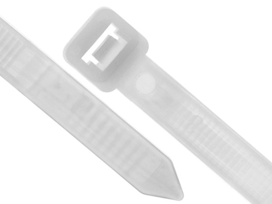 Picture of 17 Inch Natural Heavy Duty Nylon Cable Ties - 100 Pack, 175 Lbs Tensile Strength