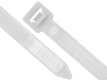 Picture of 21 Inch Natural Nylon Cable Ties, 120 Lbs, 100 Pack, UL 94V-2, RoHS, -40⁰C to 85⁰C