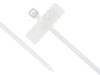 Picture of 4 Inch Natural Mini ID Cable Tie with Inside Flag - 100 Pack