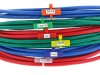 Picture of 8 Inch Blue Mini ID Cable Ties - 100 Pack, Nylon, 18 Lbs Tensile Strength, UL & RoHS Compliant