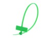 Picture of 8 Inch Green Mini ID Cable Ties - 100 Pack, Nylon, 18 Lbs Tensile Strength, UL & RoHS Compliant