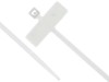 Picture of 8 Inch Natural Mini Cable Ties - 100 Pack, Nylon, UL 94V-2, RoHS, 18 Lbs Tensile