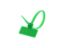 Picture of 4 Inch Green Mini ID Cable Ties w/ Outside Flag - 100 Pack