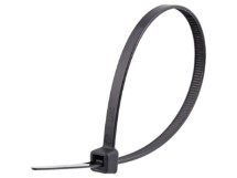 Picture of 8 Inch Low-Temp UV Black Arctic Flex Cable Ties - 100 Pack, Nylon, 50 Lbs, UL, -40⁰C to 85⁰C