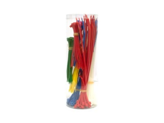 Picture of 300 Piece Multi-Color Nylon Cable Tie Kit