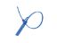 Picture of 11 Inch Blue Metal Detectable Tear Away Plastic Seals - 100 Pack