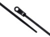 Picture of 4 Inch Black Mount Head Cable Tie, UV Protected, 100 Pack, Nylon 6/6, UL 94V-2, RoHS Compliant