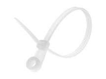 Picture of 6 Inch Natural Nylon Cable Ties with Mounting Hole - 100 Pack