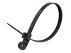 Picture of 8 Inch Black Nylon Cable Ties - 100 Pack, UV Protected, 50 Lbs Tensile Strength, UL/RoHS Compliant