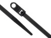 Picture of 8 Inch Black Nylon Cable Ties - 100 Pack, UV Protected, 50 Lbs Tensile Strength, UL/RoHS Compliant