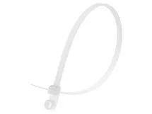Picture of 11 3/4 Inch Natural Nylon Cable Ties - 100 Pack, 50 Lbs Tensile Strength, UL Compliant