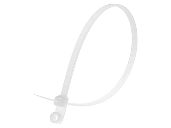 Picture of 11 3/4 Inch Natural Nylon Cable Ties - 100 Pack, 50 Lbs Tensile Strength, UL Compliant