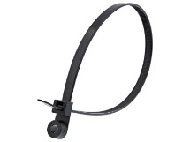 Picture of 16 Inch Black Heavy Duty UV Cable Ties - 100 Pack, Nylon, 120 Lbs Tensile Strength