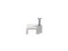 Picture of 8mm White Flat Nail Cable Clips - 100 Pack, Nylon 6/6