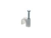 Picture of 7mm White Round Nail Cable Clips - 100 Pack