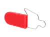 Picture of Red Plastic Padlock Security Seal with Metal Wire - 100 Pack