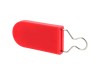 Picture of Red Plastic Padlock Security Seal with Metal Wire - 100 Pack