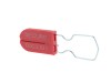 Picture of Red Plastic Security Seal with Large Metal Wire Ring - 100 Pack